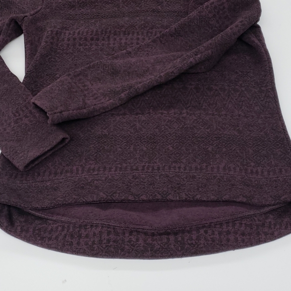 Columbia thick heathered purple fleece pullover M - Picture 4 of 7